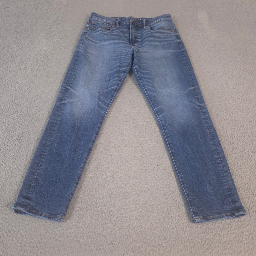 American Eagle Jeans Mens 31x30 Blue Athletic Fit Airflex Stretch Denim Tapered